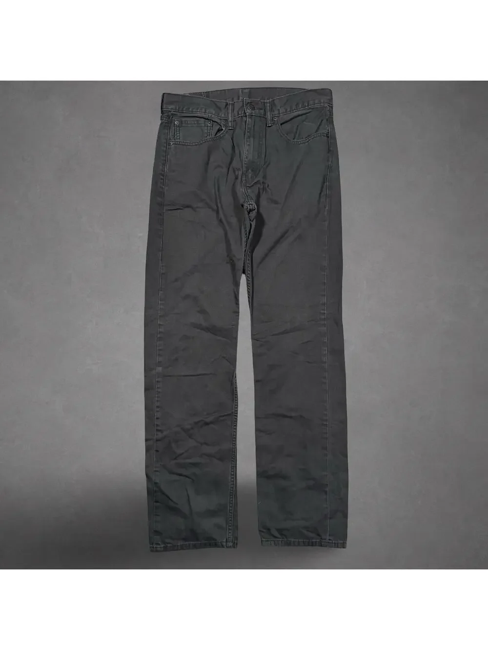Levi’s 505 Black Straight Leg Jeans W32 L34 Faded Denim